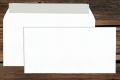 [120602] Briefhüllen DL 110x220 mm Haftklebend Naturweiß 120 g/qm